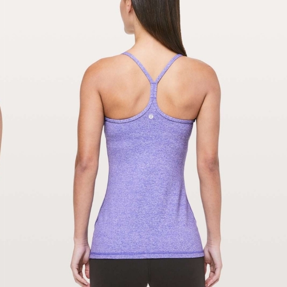 Lululemon power y tank heathered iris flower - Picture 6 of 6